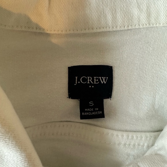 J Crew ladies white jean denim jacket size S - Picture 2 of 6